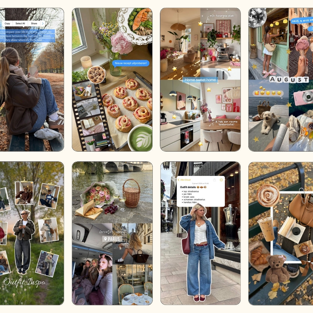 40 trendy iOS/ scrapbook Instagram template